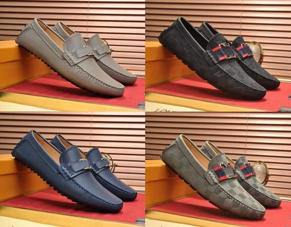 Sapatos de vestido marca moda verão estilo mocassins macios homens mocassins de alta qualidade sapatos de couro genuíno homens apartamentos gommino sapatos de condução