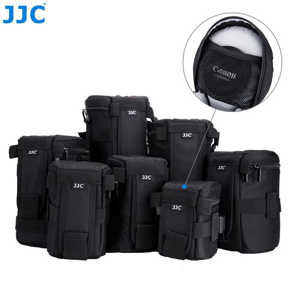 JJC Camera Lens Bag Cintura Custodia impermeabile per lenti Custodia per Canon Sony Fujifilm DSLR Zaino Pografia Accessori 240104