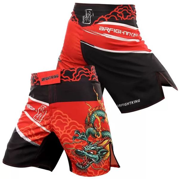 Completo combattimento MMA dragon quest Pantaloncini da allenamento da combattimento per uomo Allenamento Sanda Judo Judo Muay Thai Boxe Sport Fitness Personalizzazione