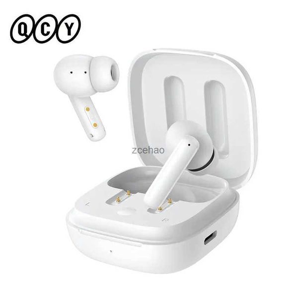 Handy-Kopfhörer QCY T13 ANC Drahtlose Kopfhörer Bluetooth 5.3 Aktive Geräuschunterdrückung -28 dB Kopfhörer Schnelllade-Ohrhörer 4 Mikrofone ENC HeadsetLF