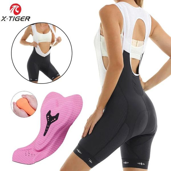 Röcke XTiger Radlerhose Damen Ciclismo Feminino MTB Gepolsterte Shorts Strumpfhosen Slim Fit UPF 50+ Trägershorts der neuesten Generation