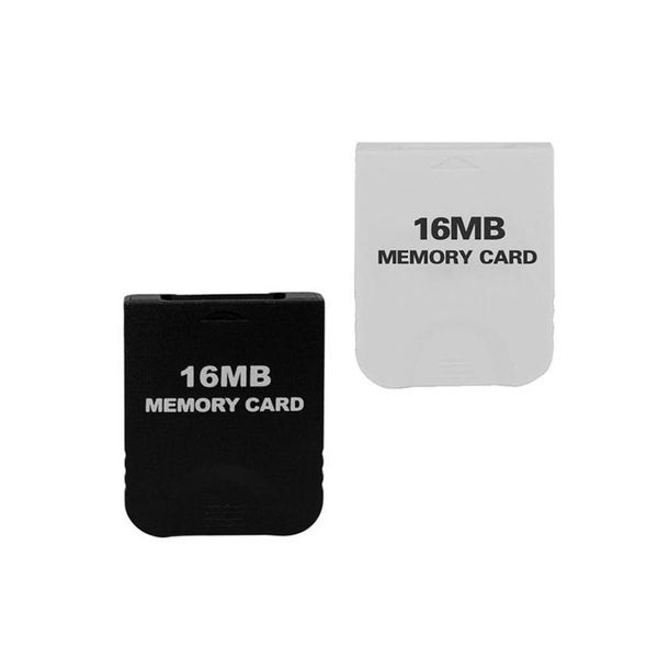 Schede di memoria Driver rigidi 16Mb Nero Bianco Gioco Gc Card per NGC Gamecube Wii Console Sistema di archiviazione Ad alta velocità Nave veloce Drop Deli Dhpop