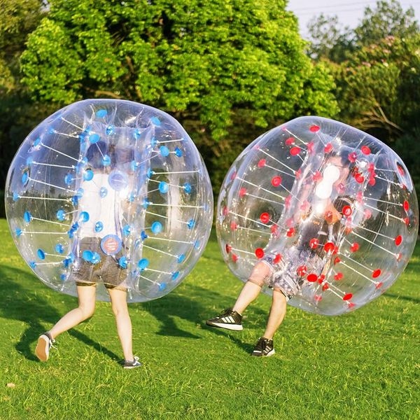 Качается 1,5 м 0,8 мм ПВХ надувной пузырьковый футбольный набор с воздушным бампером футбольное тело для развлечений на открытом воздухе