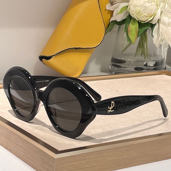 Designer-Damen-Sonnenbrille mit Schleife, goldenes Logo auf den Armen, modische Damen-Sonnenbrille mit Schleife, Dekoration, 100 % UVA/UVB-Schutz 40125, Gafas de Sol