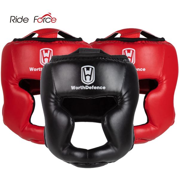 Casco da kick boxing per uomo donna PU Karate Muay Thai Guantes De Boxeo Free Fight MMA Sanda Training Adulti Attrezzatura per bambini 240104