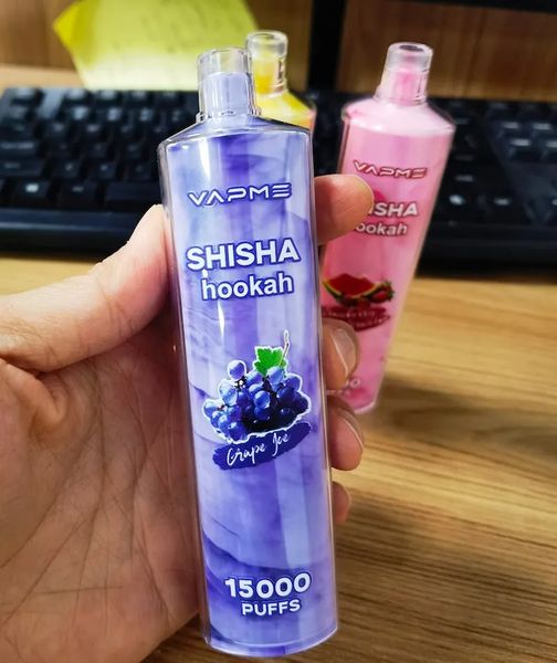 Vapme Tek Kullanımlık Vaper 15000 Crystal Shisha Harsah 25ml E-Liquid Vape Kalem Önceden Doldurulmuş Puf Bar Toptan Elektronik Sigara 12K 10K 15K Puflar