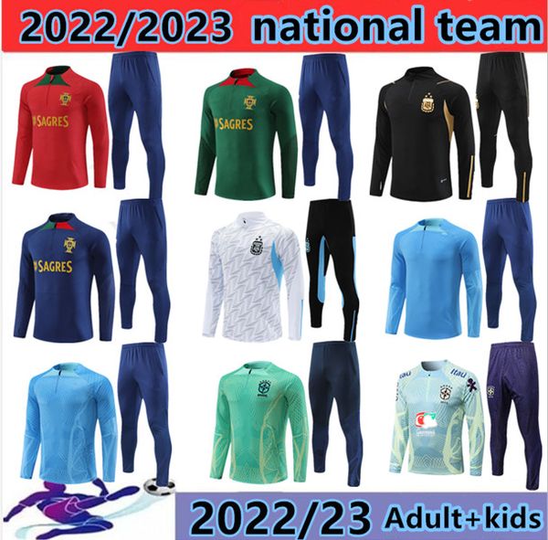 22 2023 brasil agasalho camisa de futebol G.JESUS COUTINHO brasil Camiseta de futbol RIHARLISON Brasil camisa de futebol maillot kit infantil terno de treinamento
