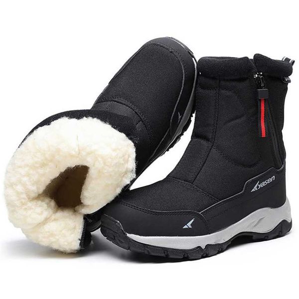 Мужские зимние ботинки, мужская обувь, зимняя водонепроницаемая нескользящая толстая меховая обувь, теплая обувь Botas Fashion 230922
