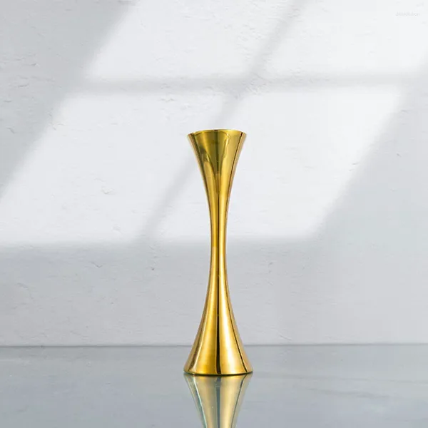 Вазы Элегантная металлическая ваза для цветов Обеденный стол Современный стиль Свадебная вечеринка