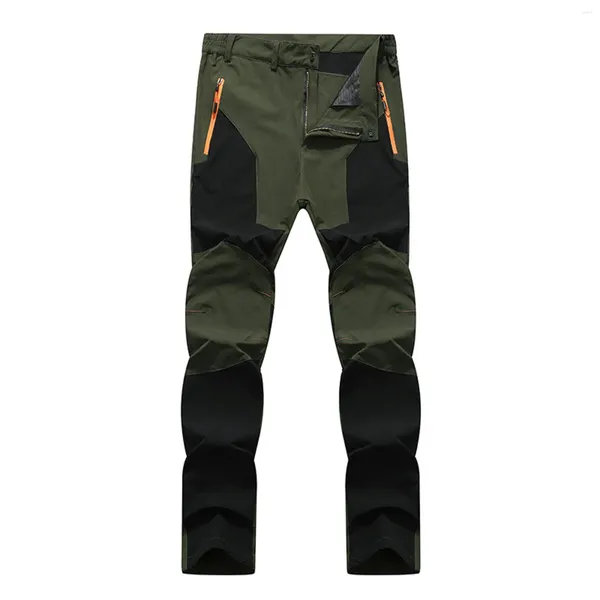 Herrenhose, Outdoor-Mode, Farbblockierung, warm, lang, zum Wandern, Übergröße, lockere, bequeme Stanz-Ski-Schneehose