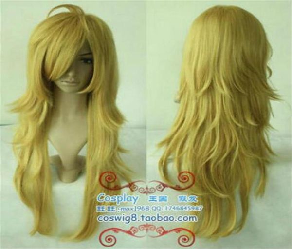 Yeni peruk cosplay külot ve stoklama ışık altın wig012342084988