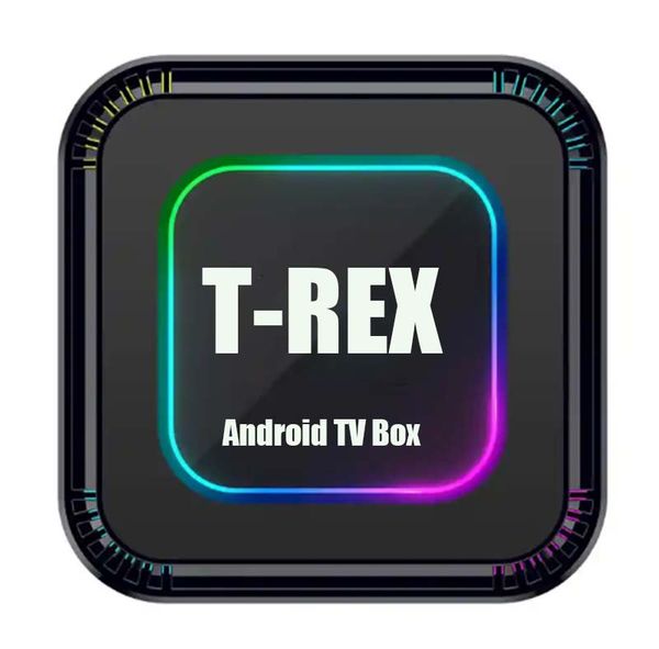 4K UHD T-REX 1 3 6 6 aylık Android TV Kutusu Medya Oyuncusu Akıllı TV PC için