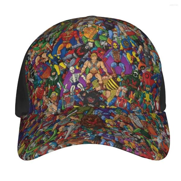 Top Caps He-Man Evrenin Ustaları Baskı Atletik Beyzbol Kapağı Baba Şapkası Kovboy Plajı Güneş