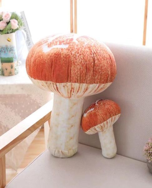 20cm brinquedos de pelúcia cogumelo macio kawaii bonito dia dos namorados 3d pequeno alimento vegetal casa travesseiro para crianças boneca recheado zíper la286802704