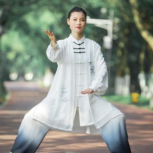 Kleidung Ethnische Kleidung Traditionelles chinesisches Kostüm Taiji langärmelig Wushu Taichi Männer Kungfu-Uniform Anzug Uniformen Tai Chi-Übung 3139