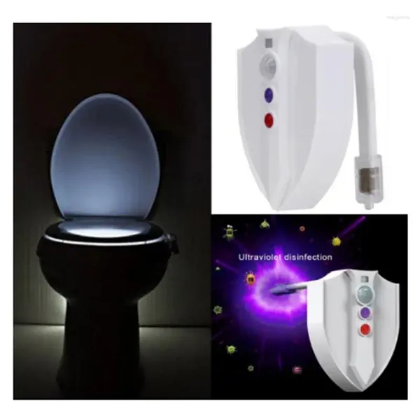 Gece Işıkları Hareket Etkinleştirilmiş Benzersiz Tasarım Şık Led Işık Tuvalet Yenilikçi Koltuk Sensörü Uygun Dekoratif