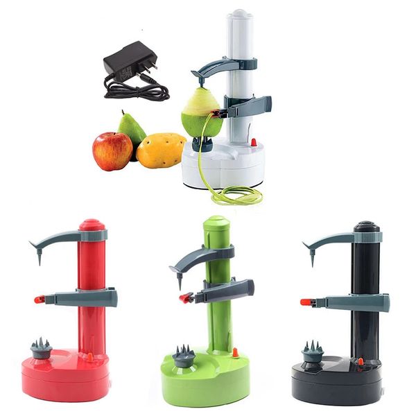 Pelapatate elettrico per frutta e verdura Utensile automatico per frutta e verdura Utensile multifunzionale per pelare le pere Gadget da cucina 240104