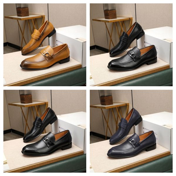 Neueste Designer-Schuhe mit quadratischer Zehenpartie, lässige Herrenschuhe, Vintage-Stil, britische formelle Kleidung, Lederschuhe, Slip-On-Loafer, Luxusgröße 37–46