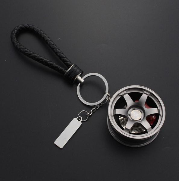 Chaveiro do carro liga de alumínio aro modelo raios te37 roda chaveiro para acessórios automóveis moto chaveiro para chaves chaveiros trinket1854236