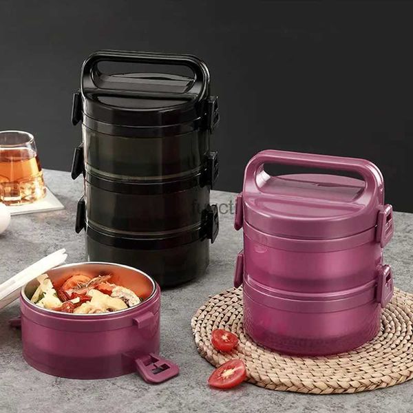 Bento Boxes Portátil de Aço Inoxidável 304 Lancheira Térmica Grande Capacidade Multi Camada Térmica Bento Box BPA Free Food Container YQ240105