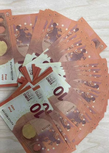 Copia denaro Formato effettivo 1:2 USD, EUR, GBP Monete Prop Dollari Euro Denominazioni multiple Aufaa