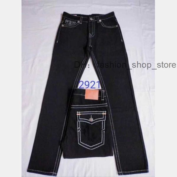 Purples Jeans Verdadeiro Calças Longas Mens Linha Grossa Super Religião Homem Casual Lápis Azul Preto Calças Jeans de Alta Qualidade Top CP Roxo Demin Calças 6 99SY