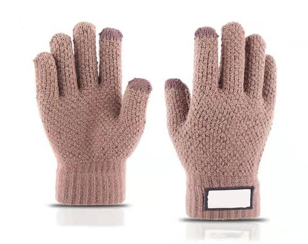 Дизайнерский сенсорный экран Полный палец Женщины Мужчины Зимние перчатки Эластичность Удобна Уменьшает сдержанность и не деформируется при Pul8086384