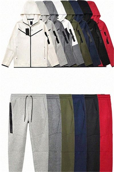 Skinny Trainesuit Erkekler Tasarımcı Moda Sonbahar Kış Mens Tracksits Tasarımcı Hoodie Pantolon Ceket Sıradan Sweatshirt Tech Tech Tech Set Joggers Baskı Ceket Z6