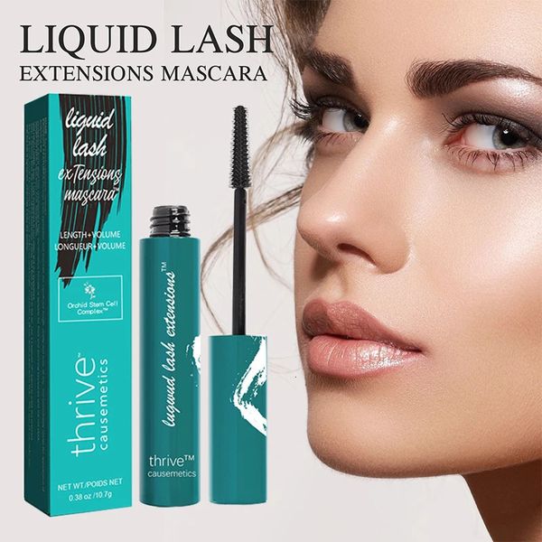 Thrive Causemetics Liquid Lash Silk Fiber Lash Mascara Curling Volume Черная водостойкая жидкость Rimel Fiber Lash Extension Makeup 240105