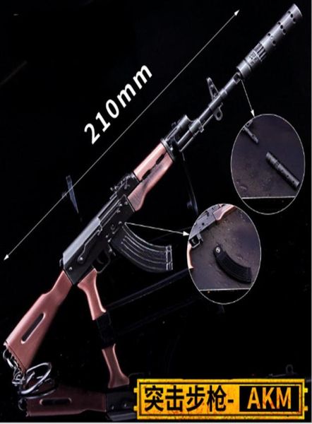 Spiel PUBG SKS SCAL Patrone Abnehmbare Pistole Modell 17CM Schlüsselbund Von Hoher Qualität Schlüssel Kette Spiel Liebhaber Geschenke5214475