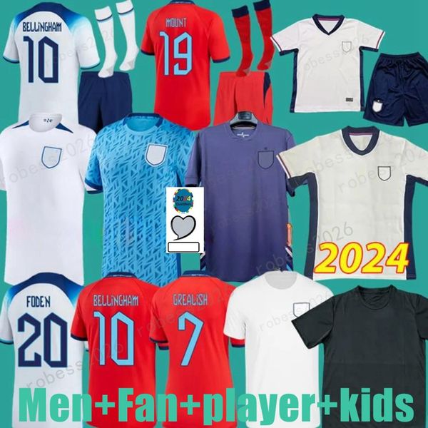 Hayranlar Tees 23 24 Futbol Gömlek İngilteres Toone Futbol Formaları Russo Angleterre Dünya Kupası Kadınlar Kirby Beyaz Parlak Mead 23 24 Kane Sterling Rashford San J240309