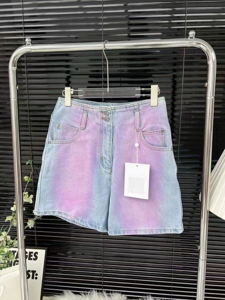 Designer di jeans da donna Arrivi Vita alta Street Toppa scavata Decorazione ricamata Pantaloni casual in denim blu dritto Marchio caldo Loewee Purpl