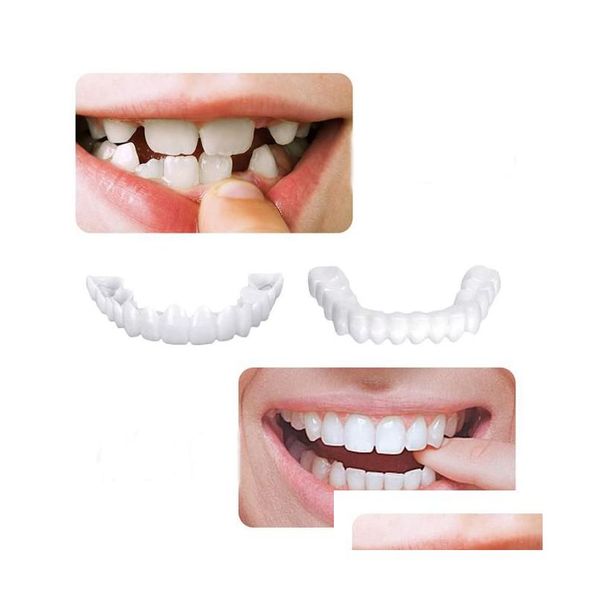 Zahnaufhellung Obere Untere Veneers Prothese Simation Zahnspangen Snap On Perfect 5323018 Drop Delivery Health Beauty Oral Dh9Mp