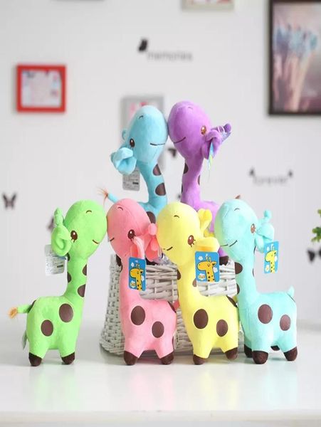 Niedliche Plüschspielzeug tierpuppe ausgestopfte Plüschpuppen Anhänger Cartoon Giraffe Kinder039s Weihnachtsgeschenke Home Ornamente 18 cm 25 cm 36791562