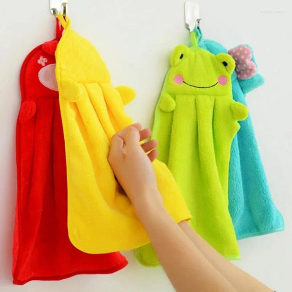 Towel Cute Hanging Hand Towels Bathroom Kitchen Plush Absorbent Cloth Dishcloths Accessories