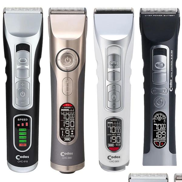 Aparador de cabelo Codos Professional Recarregável Clipper para Barber Salon Electric Ceramic Cutter Corte Hine Drop Delivery Produtos Cuidados Dhfvk