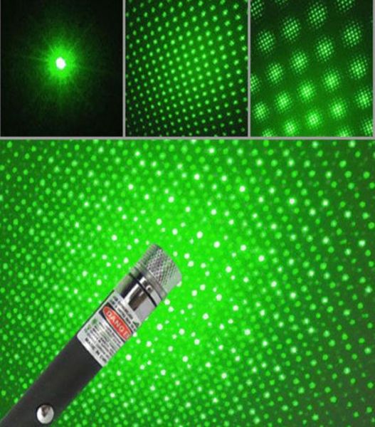 2 in 1 Star Cap Pattern 532nm 5mw Penna puntatore laser verde con testa di stelle lazer caleidoscopio luce Regalo di Natale di alta qualità FAS7311419