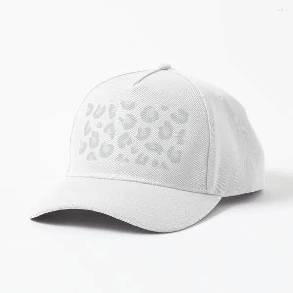 Cappellini con stampa leopardata - Cappellino grigio argento e bianco progettato venduto da un top seller Daisy-beatrice