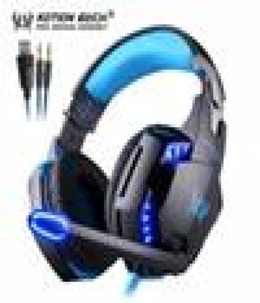 Kotion each gaming headset graves profundos estéreo casque com fio fones de ouvido para jogos com microfone para pc laptop4634989