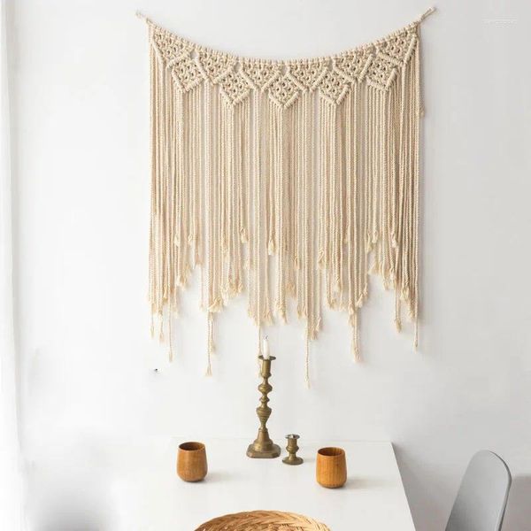 Halmiler Boho MacRame El Yapımı Duvar Kapı/Pencere İçin Dekorasyon