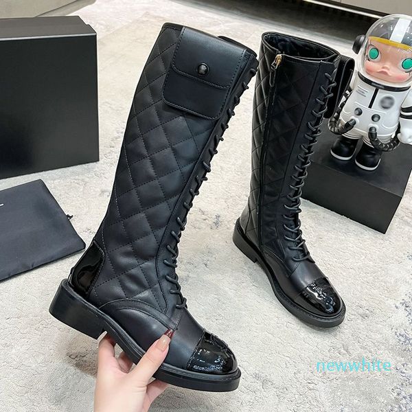 Fransız Marka Lüks Kadın Tasarımcı Martin Boots Klasik Çift Mektup Moda Ladies Ayak Bileği Boots Motorcycle Boot Yüksek kaliteli bayan kalın taban deri kar