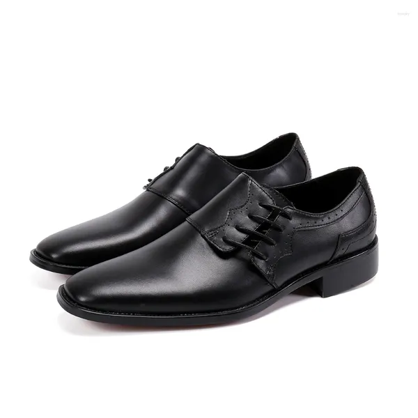 Модельные туфли 2024, мужские итальянские туфли из натуральной кожи ручной работы, мужские туфли-монки для офиса, официальной свадьбы, вечеринки, оксфорды