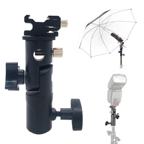 Suporte giratório para guarda-chuva, adaptador para luz de estúdio tipo e com 14 38 parafusos, acessórios de estúdio 240104