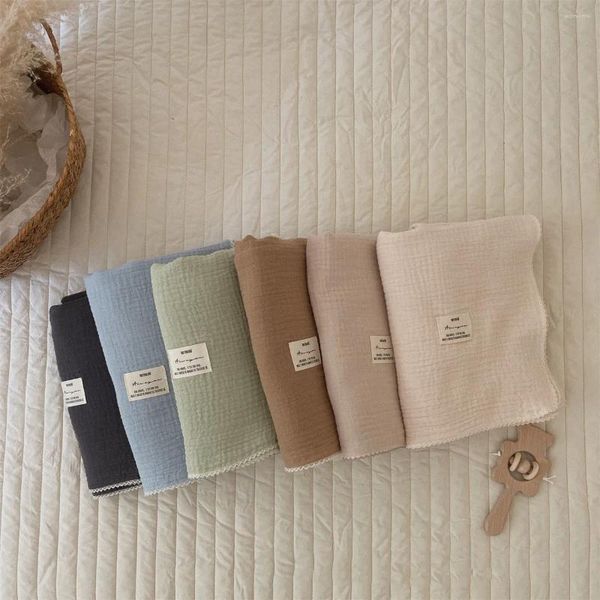 Decken Born Baby Decke Musselin Soft Swaddle Wrap Empfangen Säugling Kleinkind Badetuch Krippe Quilt Schlaf Kinderwagen Abdeckung