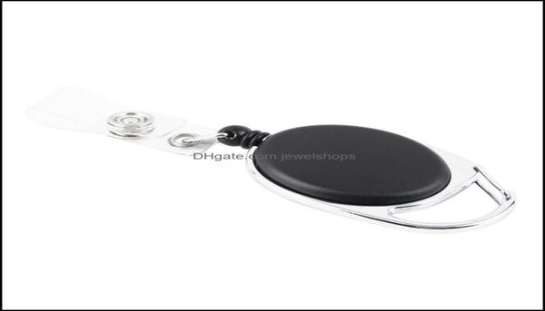 Schlüsselanhänger Mode-Accessoires Retractable Pl Schlüsselanhänger Kette Reel Id Lanyard Namenskarte Abzeichenhalter Rückstoß Gürtelclip Klassischer Schlüsselbund Dro1192570