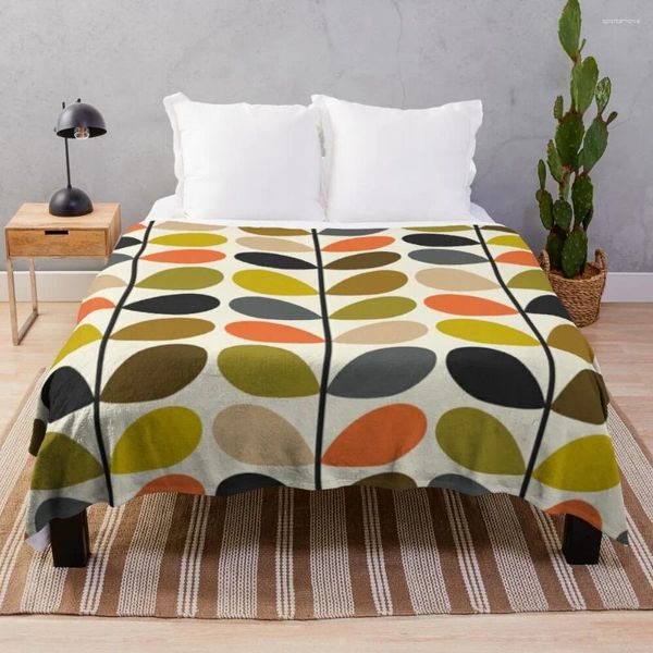 Coperte orla kiely colorate colorate fiori multime