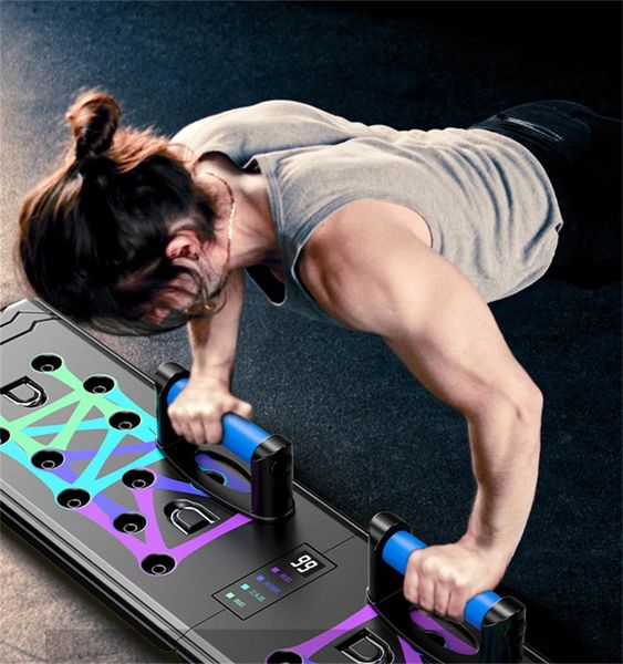 88cm contagem dobrável push up board exercício multifuncional aprimoramento do músculo abdominal ginásio esportes equipamentos de fitness portátil 240104