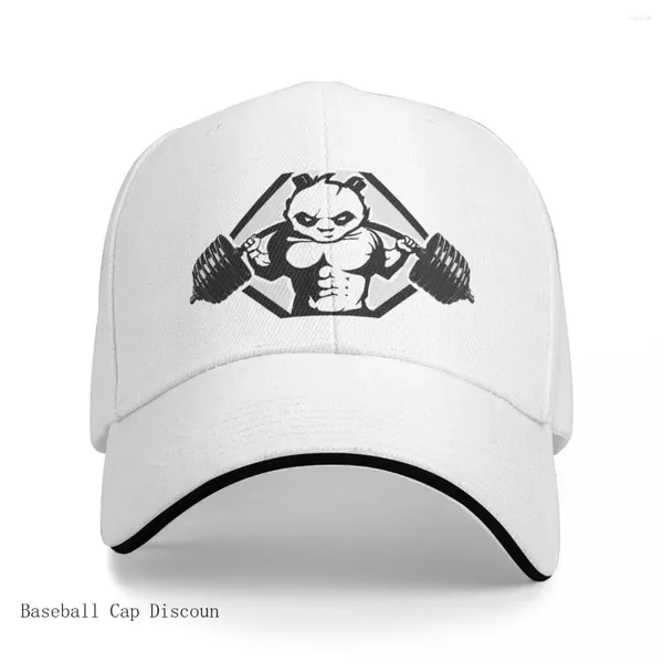 Ballkappen Panda beim Ausarbeiten T-Shirt-Kappe Baseball-Strandtasche Hut Trucker-Hüte Herren Damen