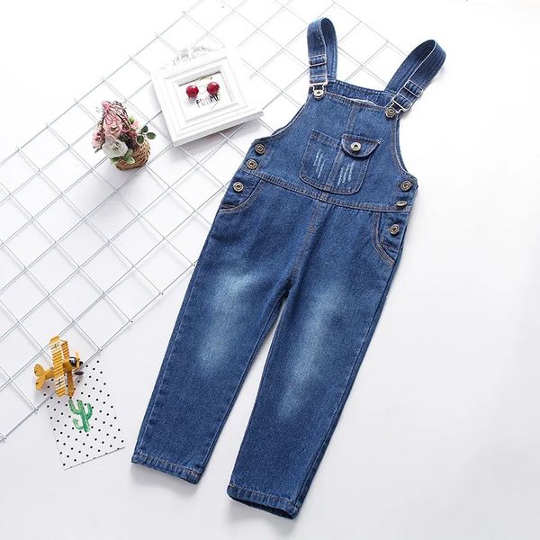 Mädchen Jungen Jeans Overalls Baby Hosen Hosen Denim Overall Kinder Overalls Kinder Kleidung 240106