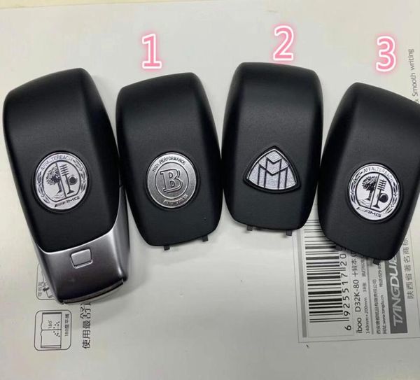 Metall-AMG-Abzeichen-Schlüsselhülle für Mercedes CESGLCGLE Smart Keys A21376604003352863